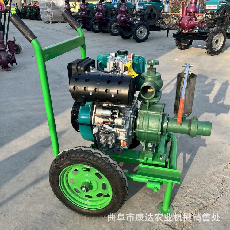 轻便柴油机款高压泵192电启动柴油机扬程120米涡轮喷枪高扬程泵