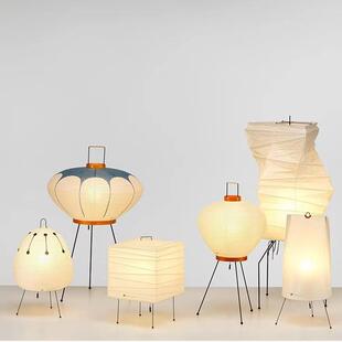 野口勇日式台灯设计师诧季风客厅宣纸落地灯民宿卧室床头装饰台灯