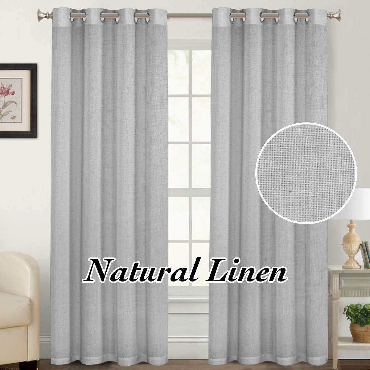 涤麻打环窗帘布全遮光纱帘梦幻帘阳台飘窗纱帘透光不透人纱窗