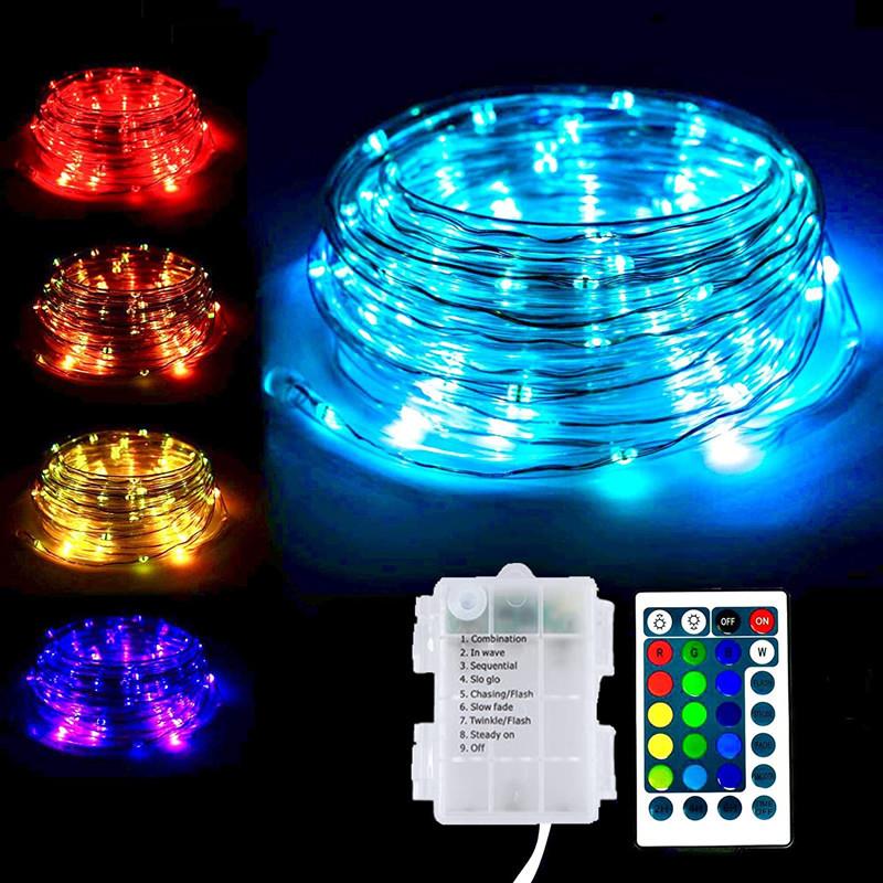 RGB七彩同步管子灯RGB16色软管灯蹦床灯户外庭院装饰灯