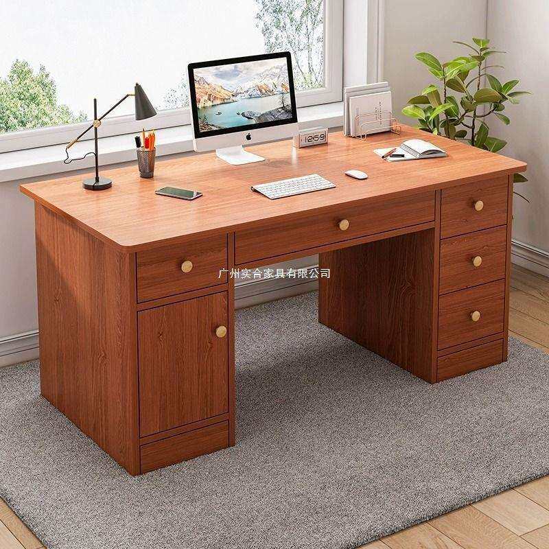 办公桌简约现代职员桌子书桌家用学生学习桌租房卧室台式电脑桌子