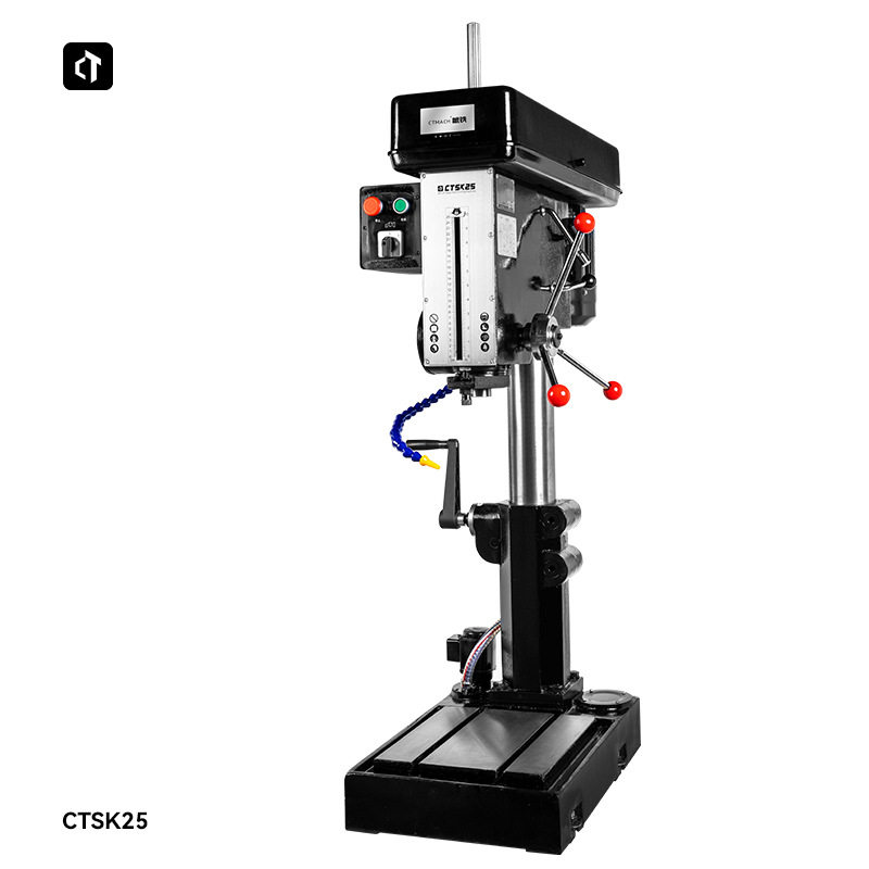 呲铁CTSK25工业级台钻1.1Kw深孔钻床立式钻床深孔加工大行程250mm