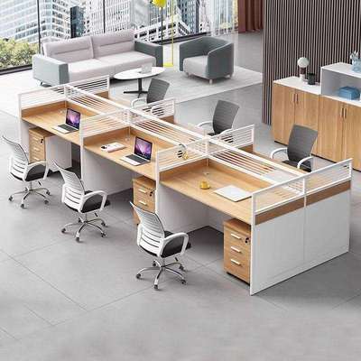 办公桌员工位简约现代职员卡座财务屏风位办公桌椅组合二四六新品