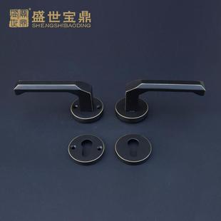 室内木门锁分体锁卧室卫生间房铜锁通用型FT02-G11执手锁房门锁