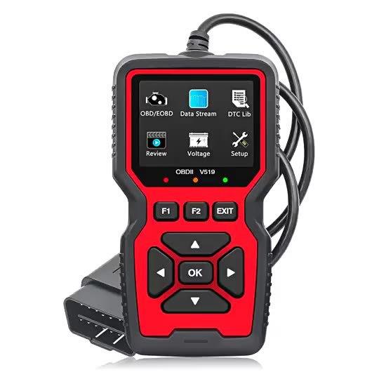 V519OBD2Scanner彩屏10种语言彩屏可打印汽车故障诊断仪