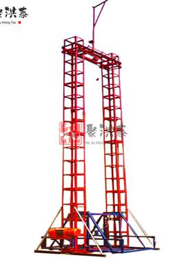 工地龙门架升降机建筑物料提升机SSE160型24米单笼物料施工升降机