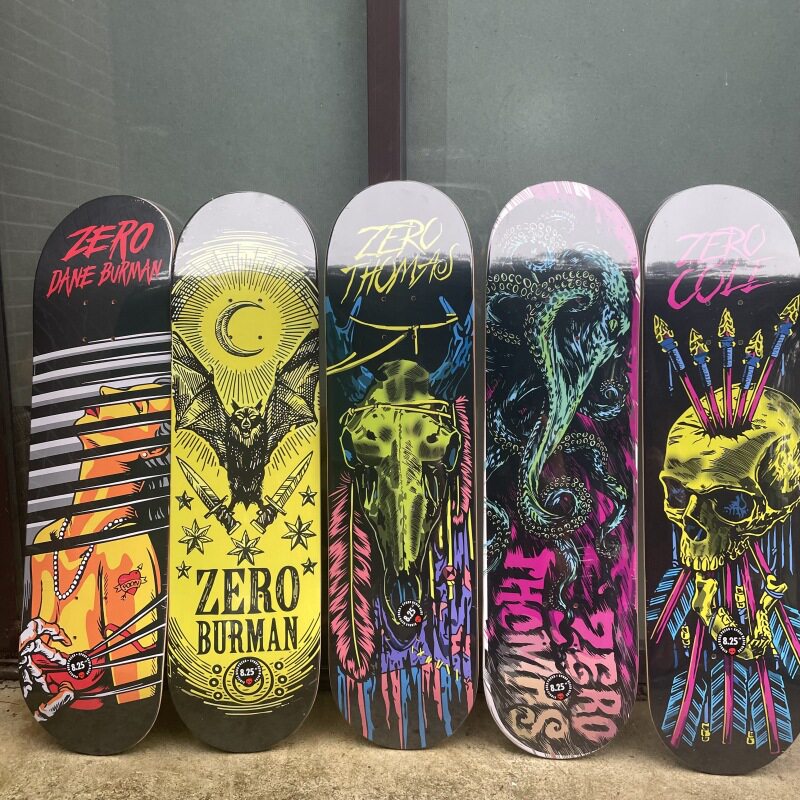 ZERO双翘滑板板面加拿大枫木板面技巧动作男女儿童7层染色8.0寸