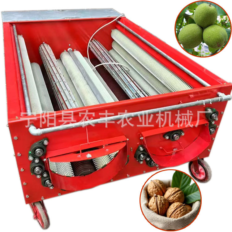电动全自动青核桃去皮清洗一体机