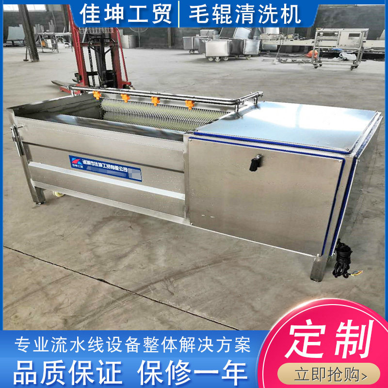 全自动不锈钢毛辊清洗去皮机