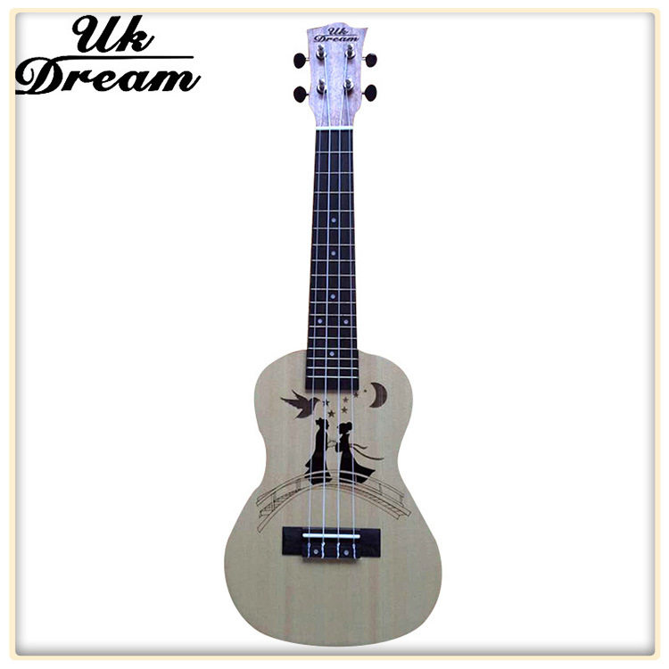 厂家定 制 24寸情侣款小四弦琴 ukulele广东夏威夷四弦琴定 做