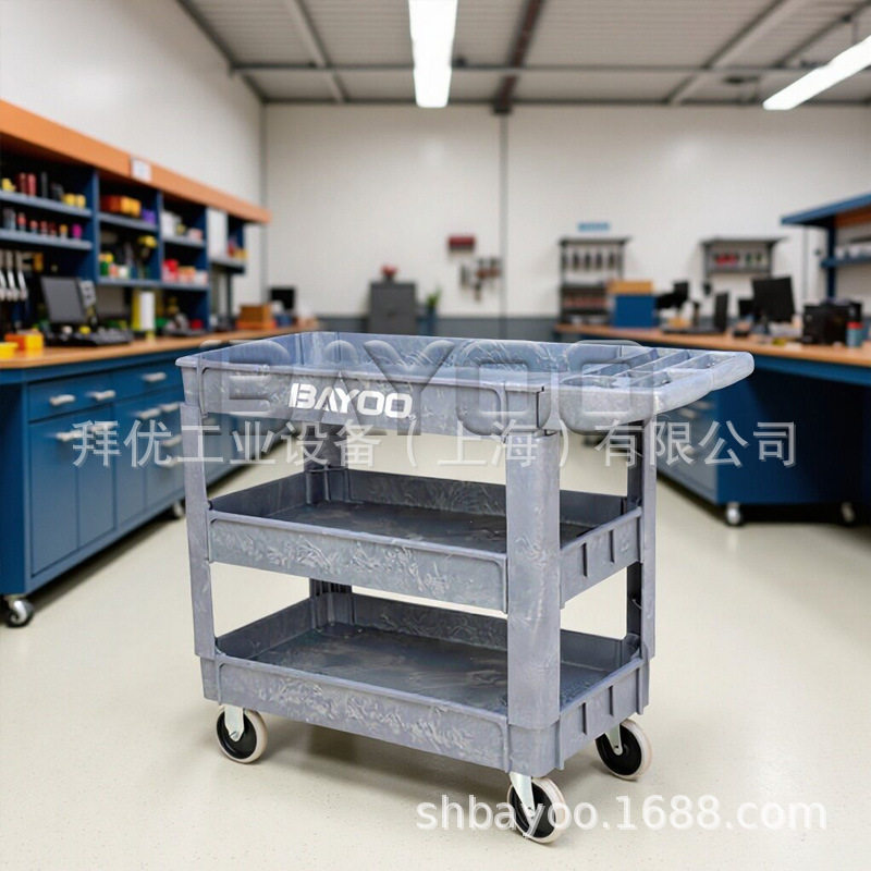 拜优BHY427塑料车间工具推车