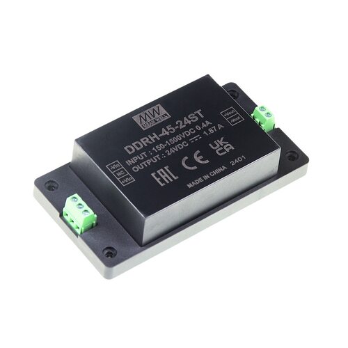 明纬开关电源DDRH-45-12DR45W150~1500Vdc输入DC-DC转换器