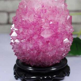 明矾结晶体摆件矿物晶体奇石观赏石工艺品客厅家居装饰品摆设