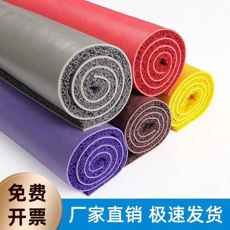 丝圈地垫加厚大卷18M长工厂现货入户门PVC塑料地毡可裁剪丝圈地毯
