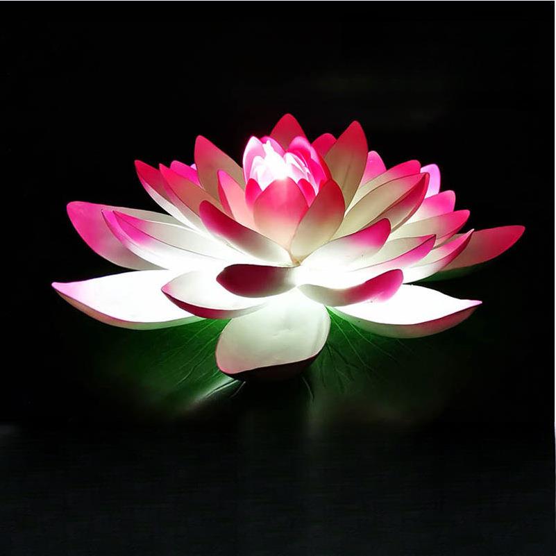 LED河灯户外防水电荷花灯湖面河面亮化景观莲花灯公园景区装饰