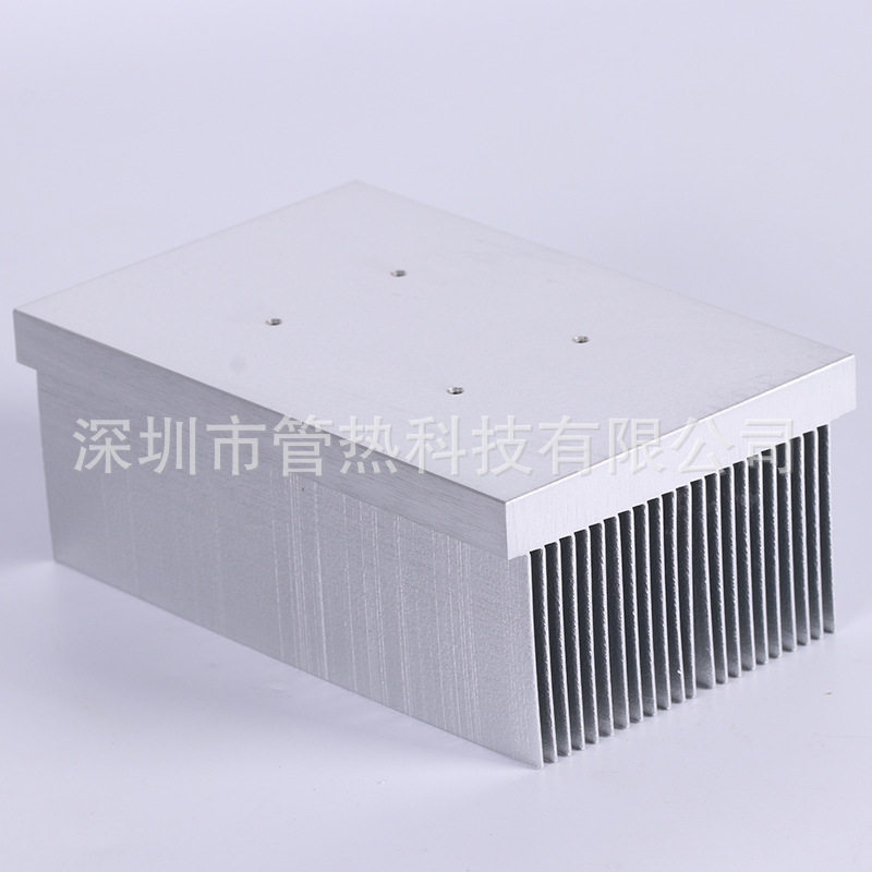 加工散热翅片6063铝型材铲齿鳍片散热器多规格电子散热片