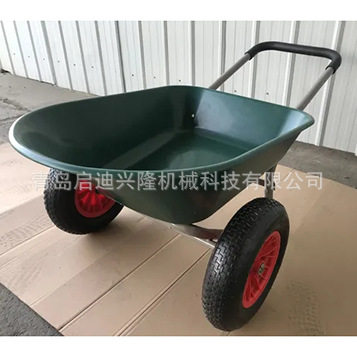双轮车欧美市场畅销手推车载重大的手推车塑料斗手推车独轮车