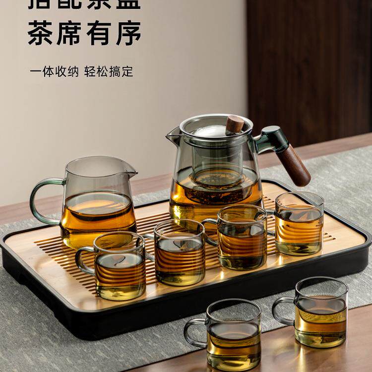 玻璃茶具套装家用轻奢高档泡茶壶喝茶杯办公室套装2025新款