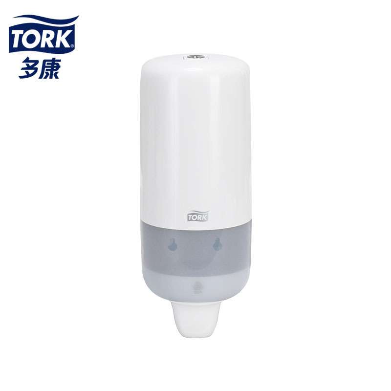 多康560000 洗手液分配器白色手动洗手液盒子按压式壁挂盒配