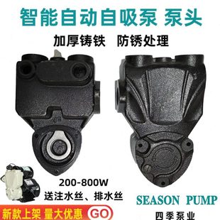 家用智能泵自动自吸泵工程通用铸铁泵头防锈增压水泵泵体密封配件
