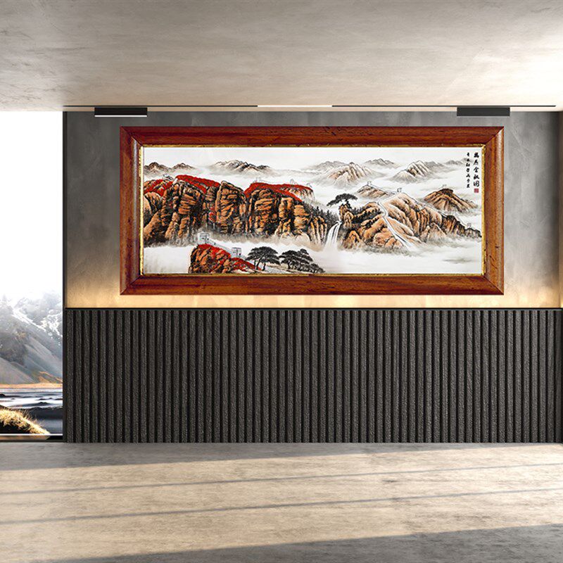 长城雄风幽燕金秋字画客厅办公室字画