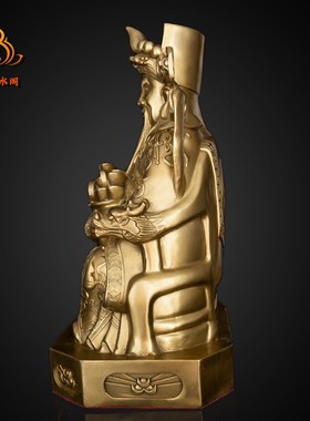 纯铜财神爷铜佛像体摆件家用家居店铺文财神开业礼品财神像财神