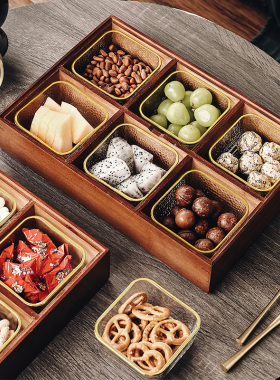 2022新款春节过年家居装饰品摆件酒柜客厅茶几果盘乔迁礼物干果盒