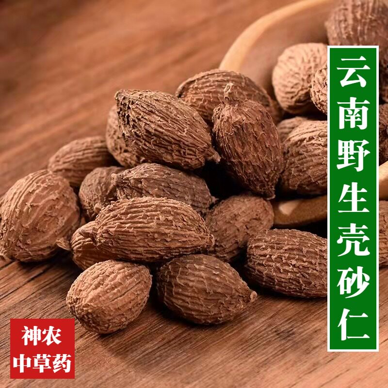 云南野生材砂仁500g中草药精选特级无硫壳砂仁泡水泡酒原料