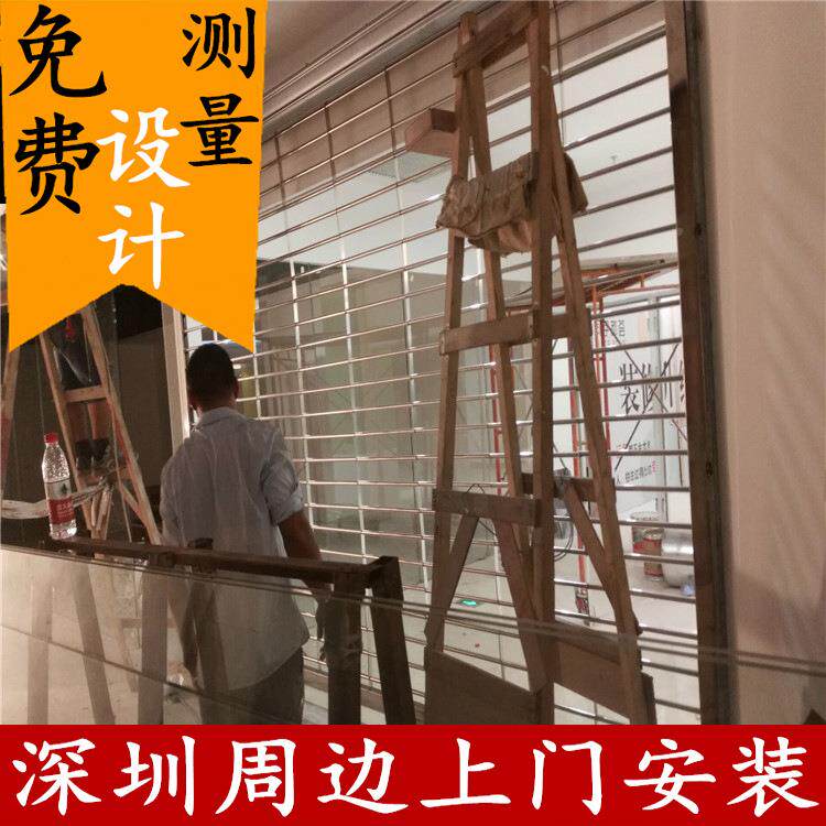 新金辉深圳东莞钢惠州门学校楼梯口不锈防卷盗网型闸深圳不锈钢网