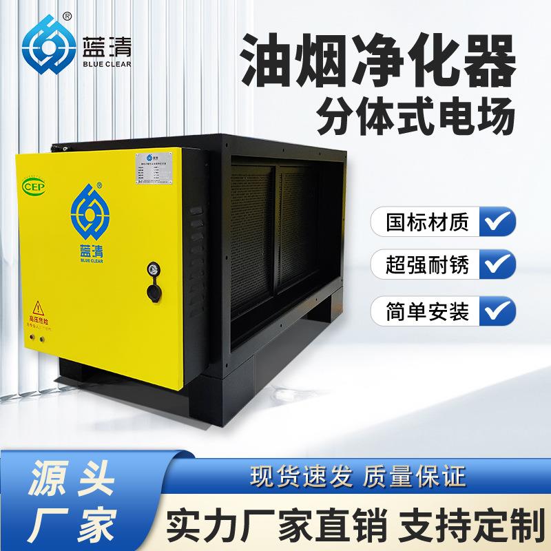 高效型油烟净化器不锈钢电场餐饮酒店学校食堂厨房净化器设备厂家
