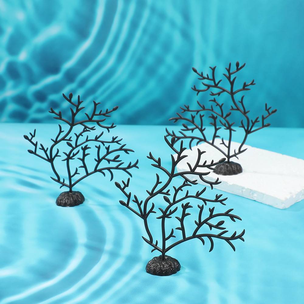 鱼缸装饰品仿真珊瑚树假水生植物水族箱造景海底海铁树海洋摆件