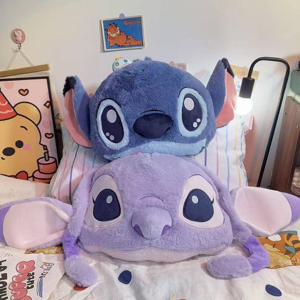 小怪兽抱枕被子两用毯子二合一办公室午睡折叠枕头车载靠枕空调毯