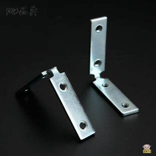 免拉手整体橱柜门机丝角码90度铝门窗L角铁衣柜固定连接件包邮