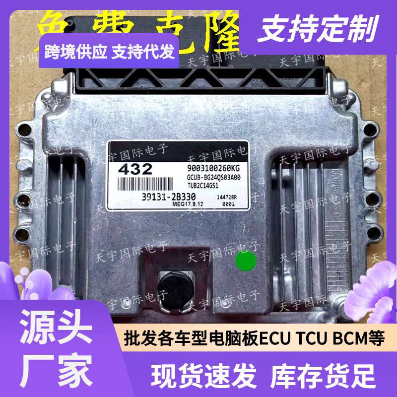 ECU MEG17.9.12系列 适用现代发动机电脑板 432 39131-2B330