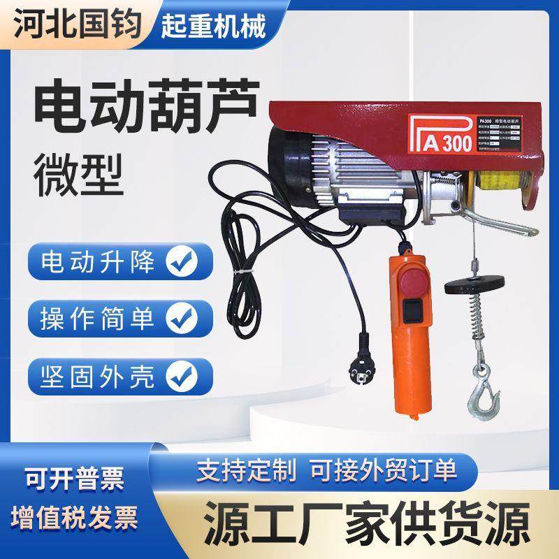 微型电动葫芦家用室内小吊机220V小型提升机PA1000钢丝绳起重葫芦,搬运/仓储/物流设备,其他起重搬运设备,淘宝优惠券,粉丝福利购,淘宝优惠卷