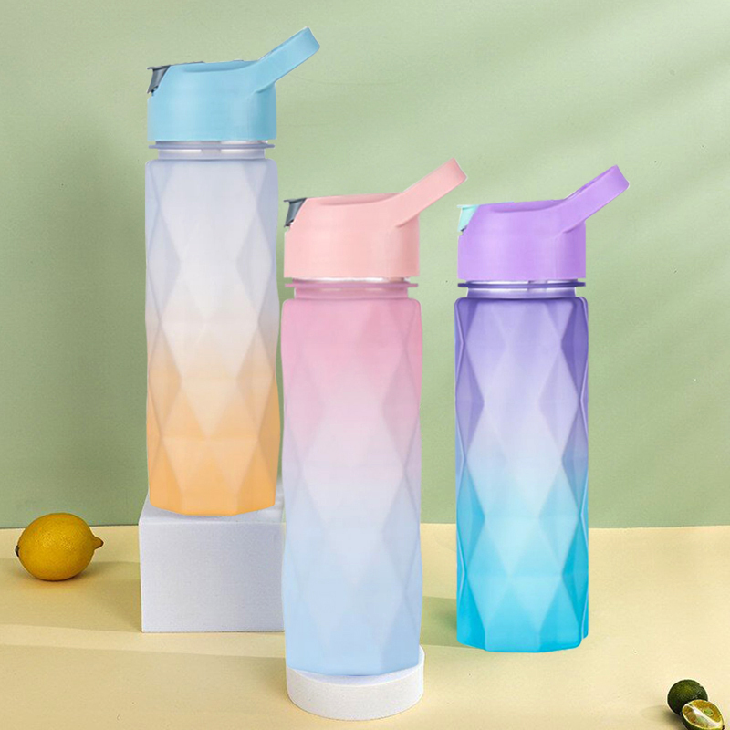 600ml Space Cjup Star Anise Cup Angular Gradient Tote Straw
