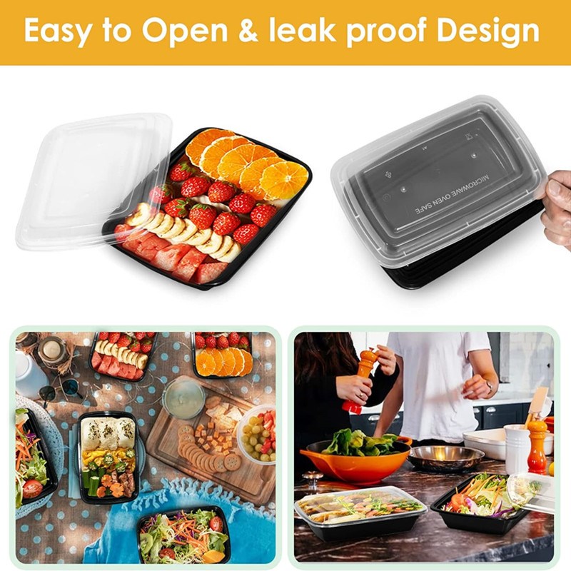 Lunchbox 10pcs/set Meal Prep ContainGer Plastic Food Prep Co