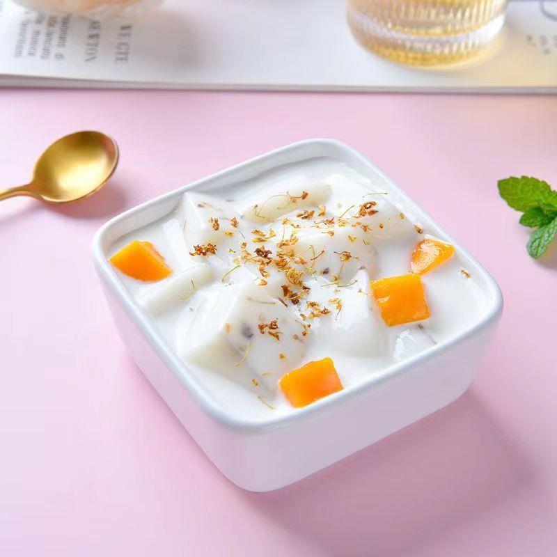 冰粉1kg/袋做20斤白凉粉商用摆摊专用大包口感Q弹免煮DIY布丁果冻