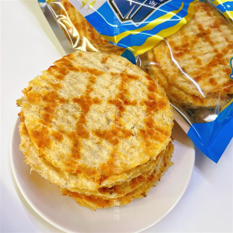 新货大连特产香烤圆鱼片开袋即食鳕鱼片烤鱼片新鲜休闲海味零食包
