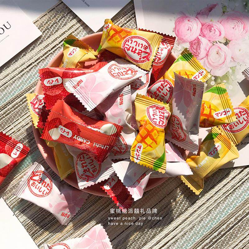 新货彩虹日记水果硬糖500g