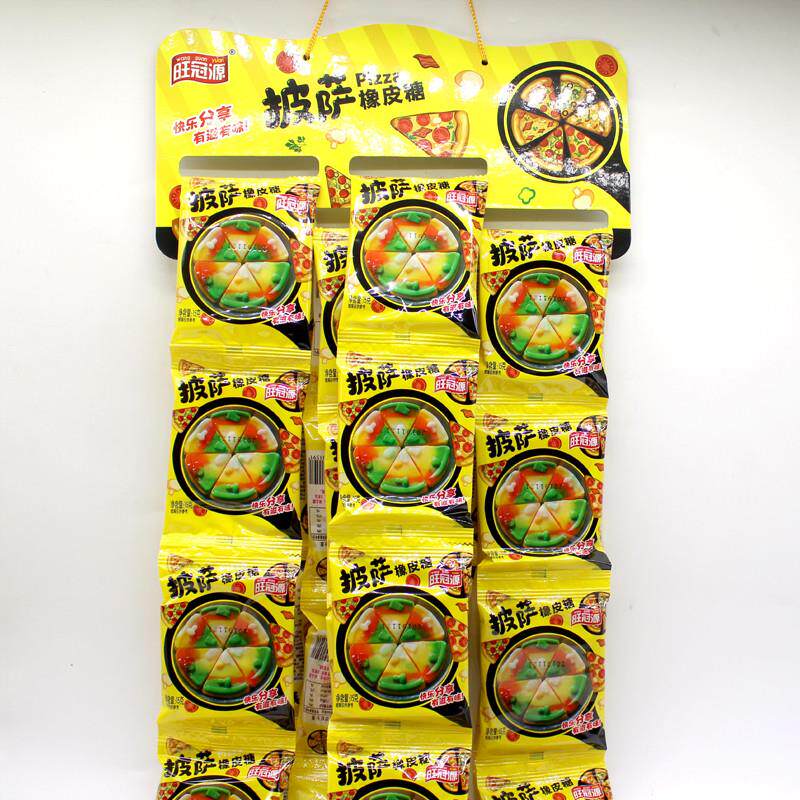 新货零售一元披萨糖橡皮汉