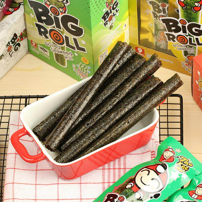 泰国进口 海苔卷27g盒装 即食烤脆紫菜经典原味网红小零食