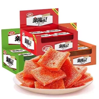 新货亲嘴烧辣条100片盒装