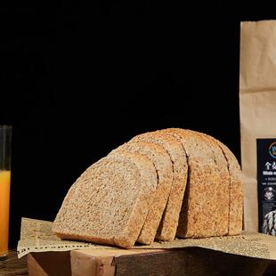 纯全麦面包小钢板无糖不加油早餐代餐整箱粗粮营养学生