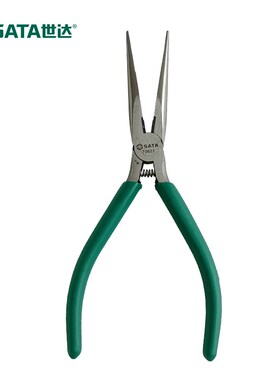 电子电工尖嘴钳弯嘴钳有牙迷你小剪尖头钳7F0621 70622 70623