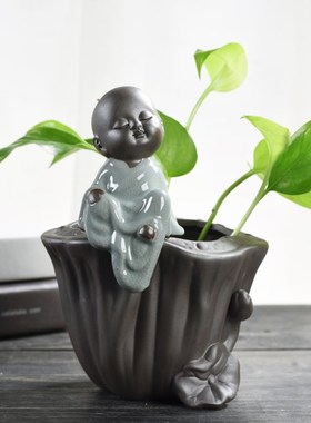 创意绿萝水培花瓶容器鲜花植物插花水养花盆器皿客厅装饰品小摆件