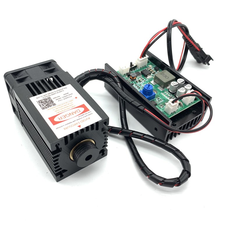 12v激光模组15W 450nm激光管蓝光激光雕刻机配件15000mw