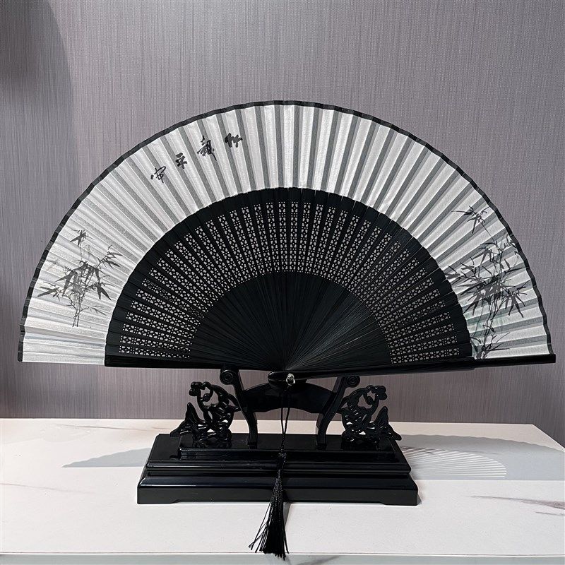 扇子折扇中国风古风女国潮复古夏季和风跳O舞舞蹈折叠古典古装