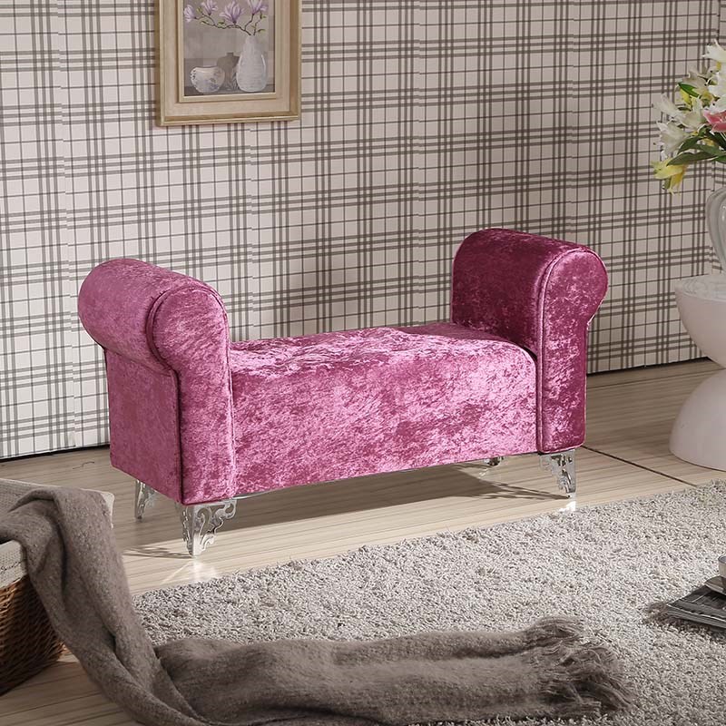 简约现代轻奢换鞋储物收纳服装店卧室床边长小沙发床榻床尾凳整装