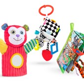 jollyy宝宝安抚玩偶u套装 1岁 布书手偶挂件新生儿益智玩具0